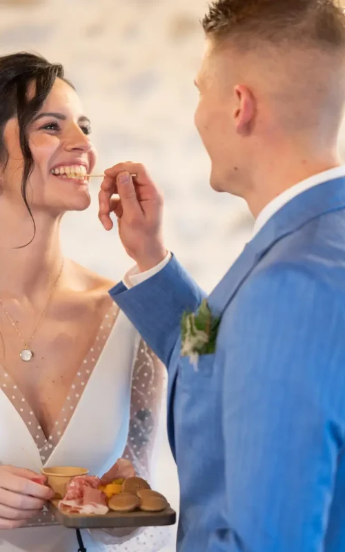 mariés au vin d'honneur